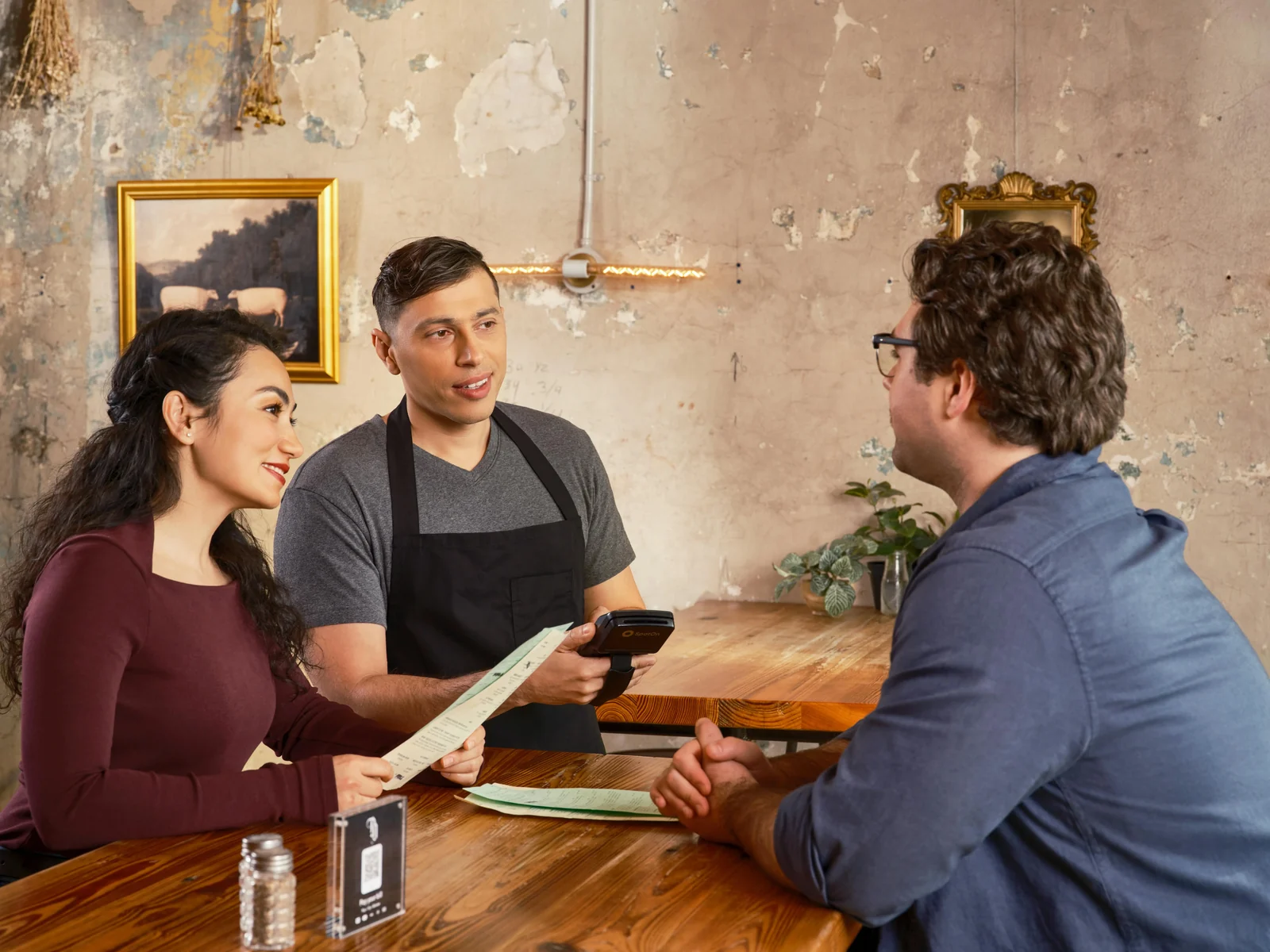 Handheld POS ordering interface