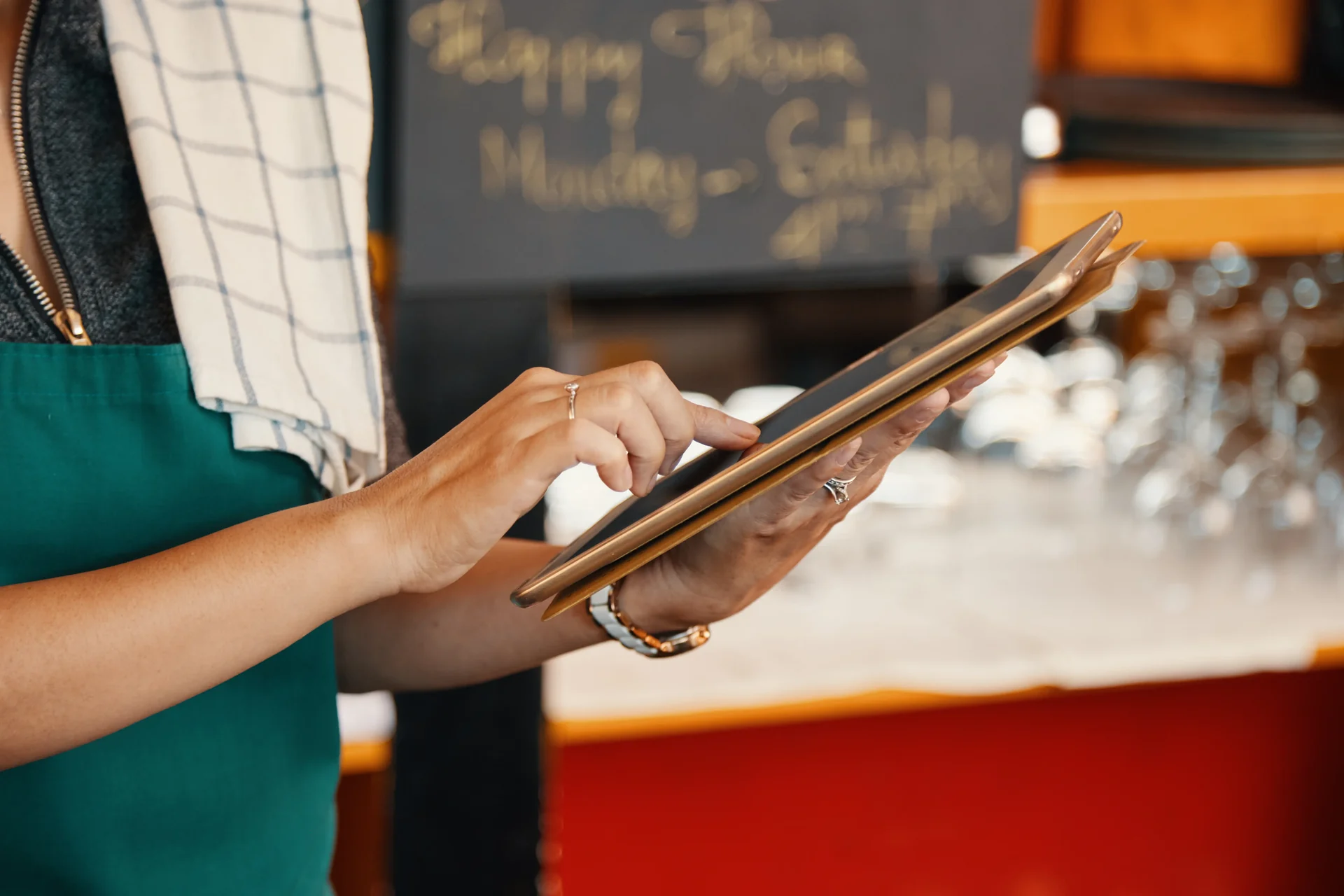 Floor team serving guests during peak hours