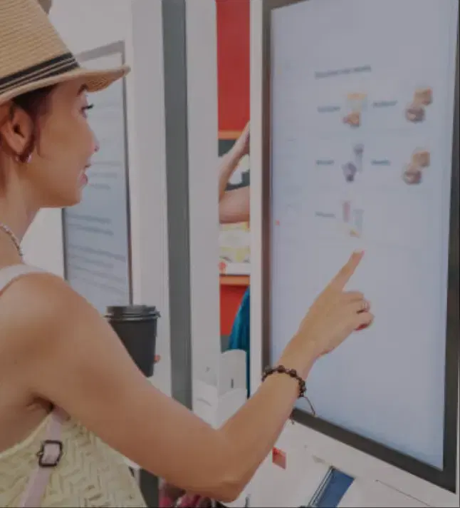 Self-ordering and customization interface