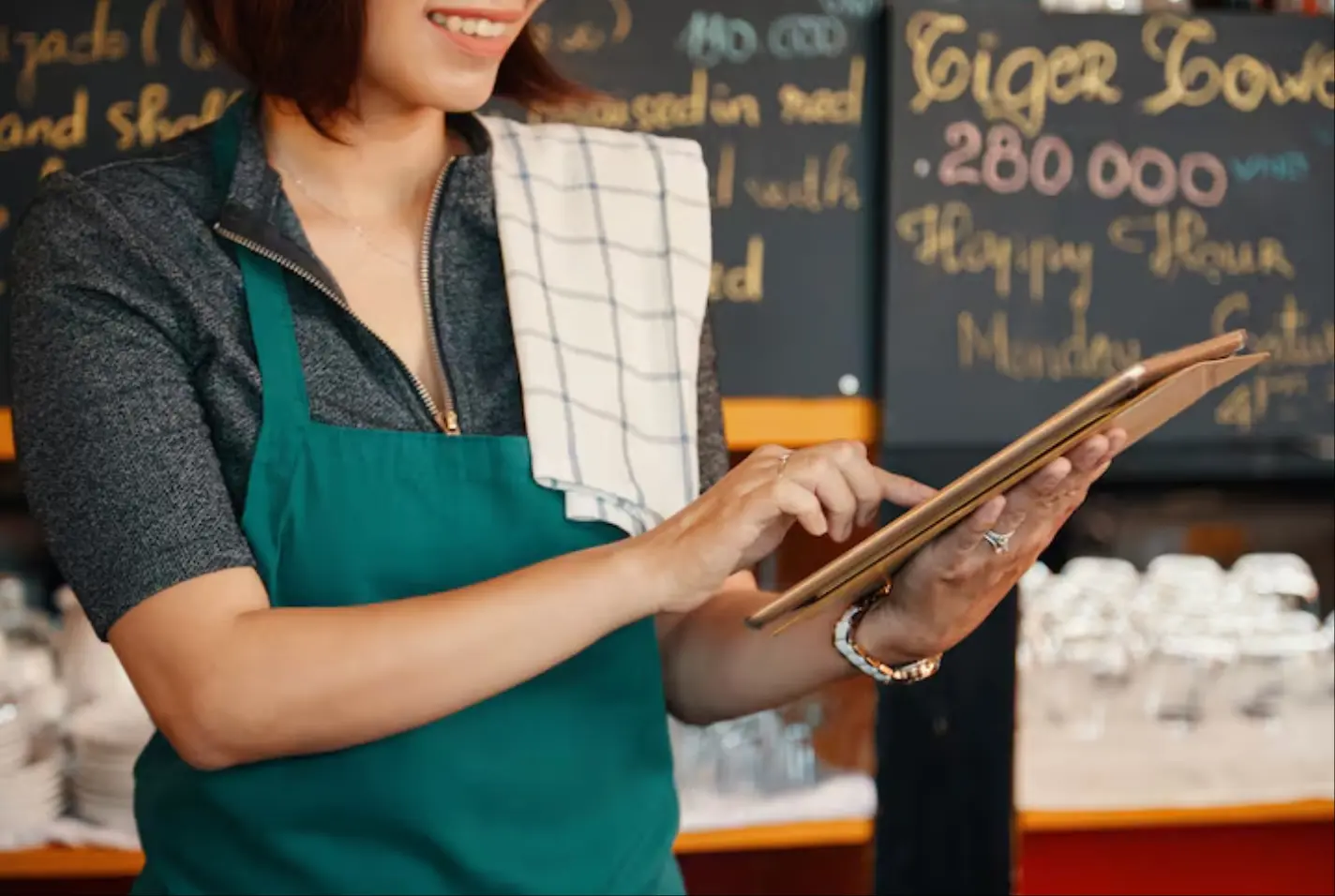 POS table management interface